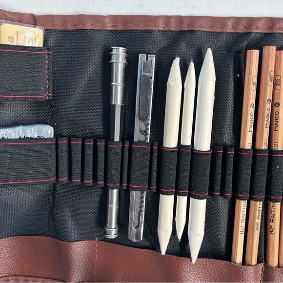 29 pcs drawing sketch pencil set with canvas roll - Picture 4 of 11
